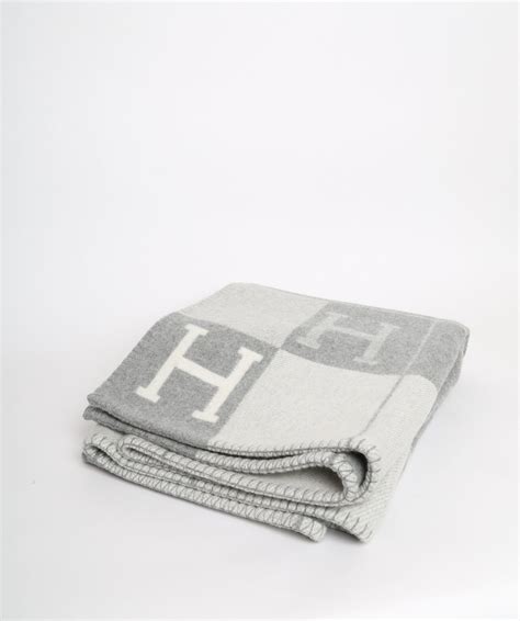 grey Hermes blanket